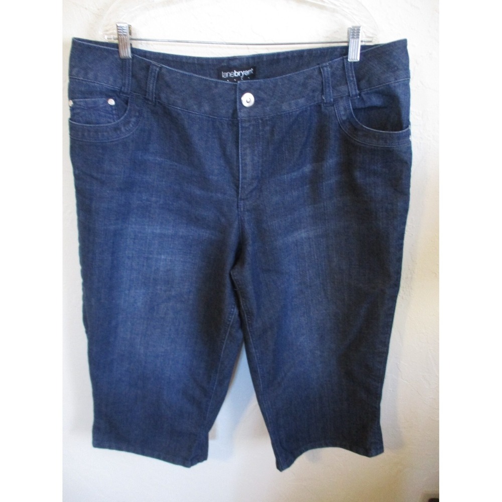 Lane Bryant Dark Blue Denim Capri Pants